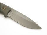 Vtg Browning 132 Hiro Seki Japan AUS8 Drop Point Black Fixed Blade Hunting Knife