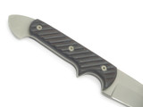 Vintage Crawford Custom Kasper Dragon Wharncliffe Fixed Blade Tactical Knife