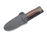 Rare Bob Dozier Arkansas Custom D2 Micarta Fixed Blade Hunting Knife LH Sheath