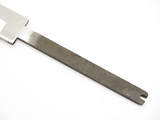 Vtg C Jul Herbertz 108020 Mirror 8" Curved Bowie Fixed Knife Making Blade Blank