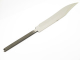 Vtg C Jul Herbertz 108020 Mirror 8" Curved Bowie Fixed Knife Making Blade Blank