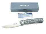 Mcusta MC-201G Seki Japan Large Blue Bamboo SPG2 Linerlock Folding Pocket Knife