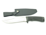 Katz 302 Black Handle Seki Japan 6.25" XT70 Fixed Clip Blade Hunting Knife