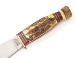 Vintage Marbles Gladstone Hubertus Solingen Stag Woodcraft Fixed Hunting Knife