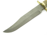 Vintage 1980s Parker Edwards USA Stag Fixed Blade Damascus Bowie Knife