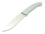 Vtg Seki Cut Japen Bob Lum SC110 Small Encounter ATS-34 Carbon Fiber Fixed Knife