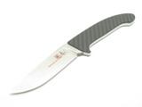 Vtg Seki Cut Japan Bob Lum 117 Medium Encounter ATS-34 Carbon Fiber Fixed Knife