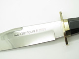 Vtg Linder Contour 8 Solingen Germany Blue Wood Fixed Blade Hunting Bowie Knife