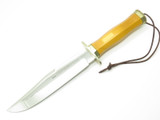 Vtg Linder Contour 8 Solingen Germany Micarta Fixed Blade Hunting Bowie Knife