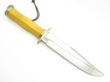 Vtg Linder Contour 8 Solingen Germany Micarta Fixed Blade Hunting Bowie Knife