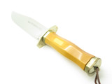 Vtg Linder Contour 8 Solingen Germany Micarta Fixed Blade Hunting Bowie Knife