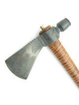 Custom Handmade Peace Pipe Tomahawk Hatchet Forged Head Wood Handle Axe Knife