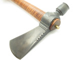 Custom Handmade Peace Pipe Tomahawk Hatchet Forged Head Wood Handle Axe Knife