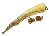 Handmade John Nelson Idaho 13" French Indian War Mountain Man Powder Horn NE32