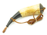 Handmade John Nelson Idaho 11" French Indian War Mountain Man Powder Horn NE36