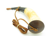 Handmade John Nelson Idaho 11" French Indian War Mountain Man Powder Horn NE36
