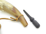 Handmade John Nelson Idaho 4.6" Mini French Indian War Mountain Man Powder Horn