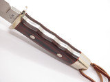 Vtg Rigid Seki Japan Tak Fukuta Bear Paw Bowie AUS-8 Fixed Blade Hunting Knife