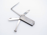 Vtg Big Ben Japan 4 Blade Stainless Folding Knife Tobacco Pipe Tamper Tool