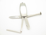 Vtg Explorer Seki Japan 4 Blade Stainless Folding Knife Pipe Tobacco Tool