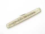 Vtg Custom Knives San Francisco Gun Exchange Japan Stainless Folding Pocket