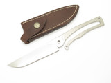 Fumio Inagaki Seki Japan Large Skeleton VG-10 Damascus Fixed Hunting Camp Knife