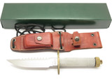 Vtg Resqvival 289 Seki Japan Hollow Handle Fixed Blade Hunting Survival Knife