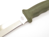 Vtg Tak Blade Fukuta Seki Japan Green Rubber AUS-8 Fixed Blade Hunting Knife