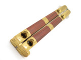Vintage Taylor Seto G-974 Manila Folder Seki Japan Wood Brass Folding Balisong Butterfly Knife