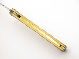 Vintage Seto Borazon Edge Seki Japan 4.25" Brass Folding Balisong Butterfly Folder Knife