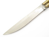 Vintage WWII Era Filipino Balisong 6" Folder Bone Handle Brass Folding Butterfly Knife