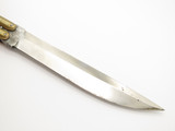 Vintage WWII Era Filipino Balisong 6" Folder Bone Handle Brass Folding Butterfly Knife