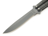 Vintage Valor Miami 527 Black Samurai Warrior Seki Japan 5" Folding Balisong Butterfly Folder Knife