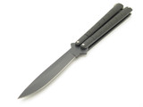 Vintage Valor Miami 527 Black Samurai Warrior Seki Japan 5" Folding Balisong Butterfly Folder Knife