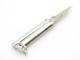 Vintage 1980s Valor Seki Japan Mini 2" Solid Metal Handle Folding Balisong Butterfly Knife