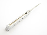 Vintage 1980s Ranger's Seki Japan 4.125" Chrome Handle Folding Balisong Butterfly Knife