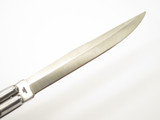 Vintage 1970s PIC Seki Japan 5.1" Aluminum/Black Handle Folding Balisong Butterfly Knife