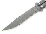 Vintage K.T. Cutler North Man Seki Japan 5" Metal Handle Folding Balisong Butterfly Knife