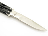Vintage Jaguar Seki Japan Straight Blade 5" Metal Handle Folding Balisong Butterfly Knife