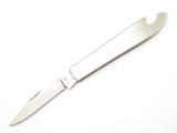 Vtg Rostfrei Seki Japan Stainless Gentleman Bottle Opener Folding Pocket Knife