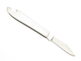 Vtg Rostfrei Seki Japan Stainless Gentleman Bottle Opener Folding Pocket Knife