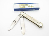 Vtg Parker American Blade Seki Japan Bone Trapper Folding Pocket Knife