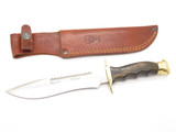 Vtg Muela Spain Fixed Blade Survival Bowie Hunting Knife & Sheath