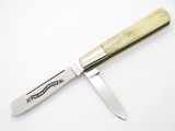 Vtg Parker Seki Japan Bone Pillbuster Barlow Folding Pocket Knife