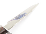 Vtg 1980s Tak Fukuta Seki Japan Frost Dinosaur Sample Fixed Bowie Knife