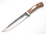 Vtg Seki Cut Prototype Ishikawa Japan San Mai Damascus Fixed Bowie Hunting Knife