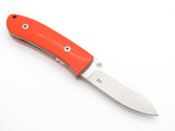 Bob Dozier Custom D2 Blaze Orange G10 Titanium Linerlock Folding Pocket Knife
