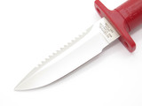 Vintage Resqvival Attack Red Seki Japan Small Fixed Blade Hunting Survival Knife