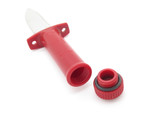 Vintage Resqvival Red Attack Seki Japan Small Fixed Blade Hunting Survival Knife