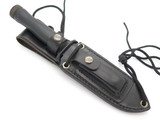 Vtg 1980s Explorer Seki Japan Black Night Raider Fixed Blade Survival Knife